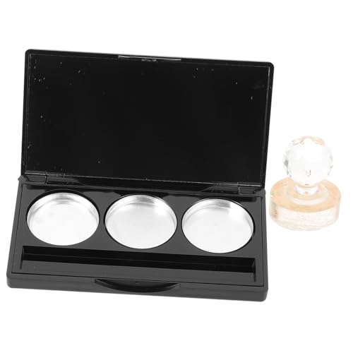 LIFKOME Leere Lidschattenpalette Rechteckiger Make-up Container Mit Aluminium-pfannen Und Spiegel Tragbar Und Robust Für Unterwegs Als Geschenk Für Kosmetikliebhaber von LIFKOME