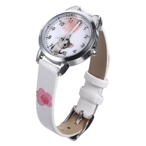 LIFKOME Kätzchen-Design-quarzuhr Für Mädchen Modische Sportuhren Mit Cartoon-Band-Armbanduhr Quarzwerk Angenehm Zu Tragen von LIFKOME