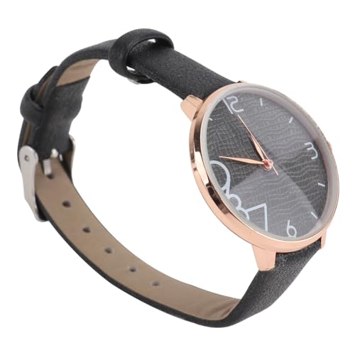 LIFKOME 1Stk Damenuhr damenarmbanduhr Ladies Watch Frauenmode Uhr Lederarmbanduhr betrachten Mädchen Armbanduhr Herren Damenmodeuhr Armbanduhr für Mädchen Rostfreier Stahl Black von LIFKOME