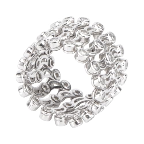 LIFKOME 1Stk Einziehbares Ringarmband funkelndes Armband Strass-Armbänder Fingerring Ringe für Frauen verstellbare ringe geldgeschenke weihnachten dehnbarer Ring Silberring Kupfer Silver von LIFKOME