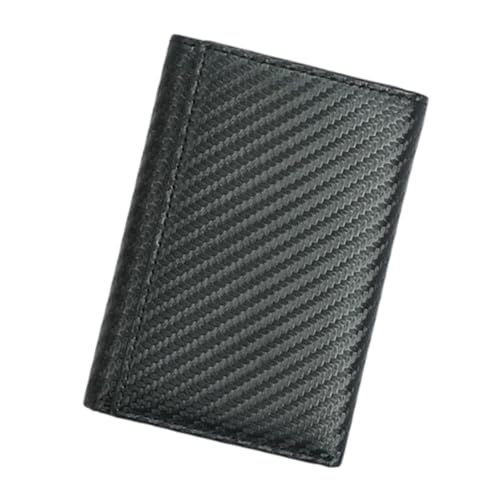 LIFKOME Robuste Carbonfaser-geldbörse Herren-geldbörse Mit 6 Kartenfächern Und Bargeldfach Schwarz von LIFKOME