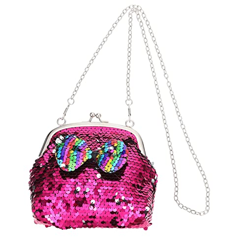 LIFKOME 1stück Glitzernde EIN-Schultertasche Für Mädchen Abnehmbare Umhängetasche Praktische Geldbörse Mit Schleifendekor Modisches Accessoire Für Unvergessliche Fotos Tragbar Und von LIFKOME