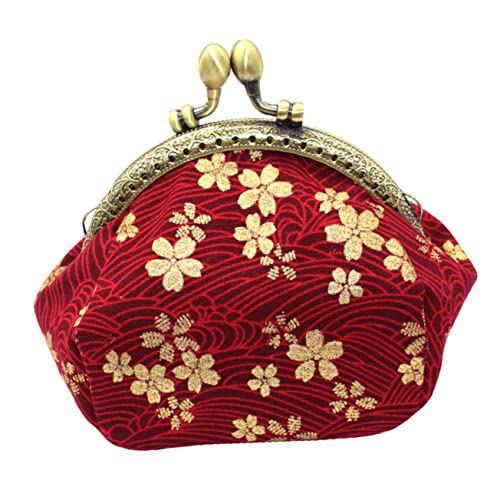 LIFKOME Münzbeutel Aus Strapazierfähigem Material Taschenaufbewahrung Leicht Und Kompakt Für Münzgeld Lippenstift Und Kleine Utensilien Mit Heißprägung Und Vintage-Design Geldbörse von LIFKOME