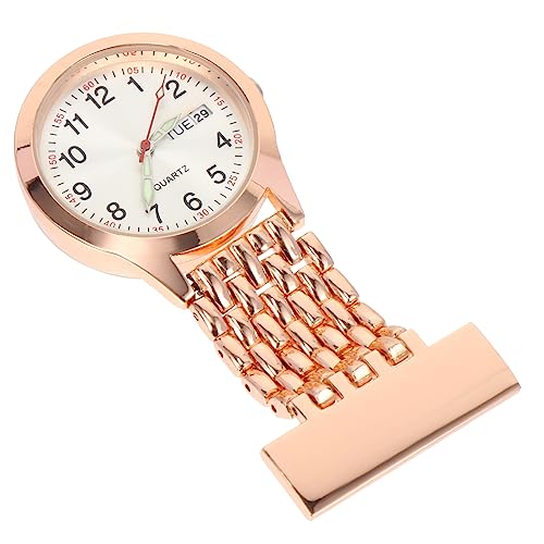 LIFKOME 1stück Premium Pocket Watch wasserdichte Und Langlebige Clip Uhr Mit Großem Für Und Medizinisches Personal Gold Design von LIFKOME