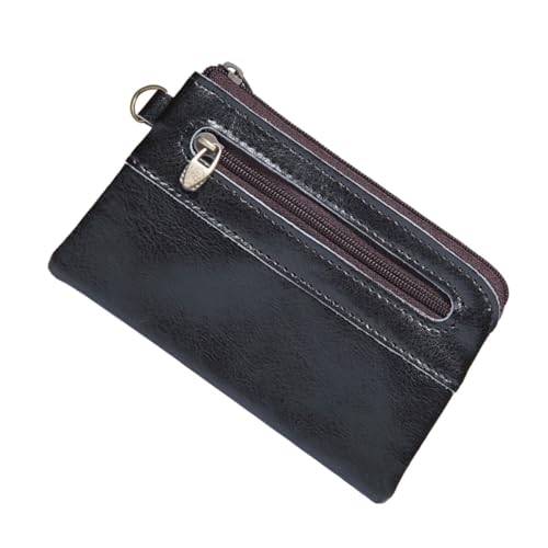 LIFKOME Mini Herren Geldbörse Mit Reißverschluss Ledertasche Für Business Tragbar Als Geldbeutel Und Handyhalter Retro-Design in Schwarz LIFKOME Mini Herren Geldbörse Mit Reißverschluss Ledertasche Für Business Tragbar Als Geldbeutel Und Handyhalter Retro-Design in Schwarz von LIFKOME