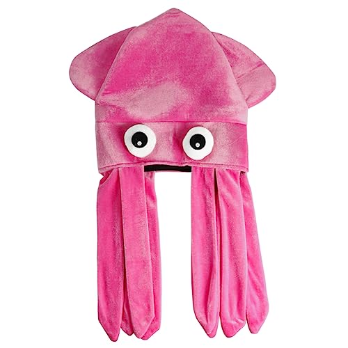 LIFKOME 1Stk Oktopus-Hut halloween hut halloween hüte kinder hut Plüschmütze süße Kindermütze kopfschmuck Party-Requisiten Halloween-Party-Kappe lustig Partyhut Liebhaber Verbundvlies Rosa von LIFKOME