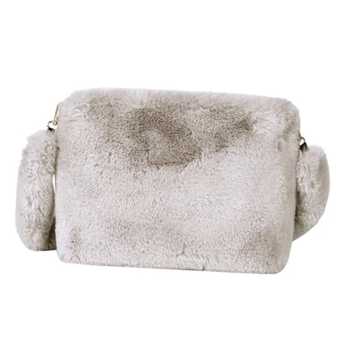 LIFKOME Plüsch Tasche Zum Umhängen Mit Großer Kapazität Für Damen Mädchen Als Modetasche Umhängetasche Zum Aufbewahren Von Regenschirm Handtuch Und Telefon von LIFKOME