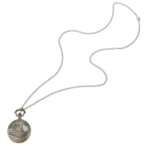 LIFKOME Quarz Taschenuhr Retro Design Kette Hängende Uhr Gehäuse Glatt Schön Dekoration Temperament Umhängen Praktisch Komfortable Zeitmessung Kleidungsstil von LIFKOME