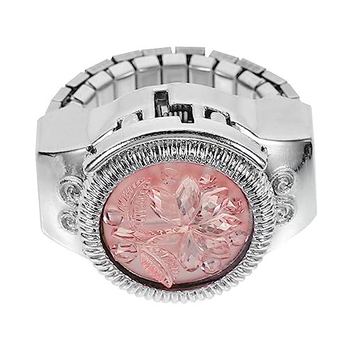 LIFKOME Ringuhr Schmuckuhr Für Damen Modeuhrring Dekorative Finger Uhr Tragbare Uhr Aus Zinklegierung Leicht Und Langlebig von LIFKOME