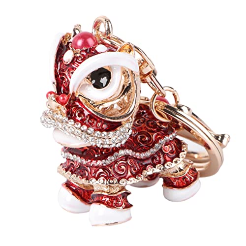 LIFKOME 1Stk Schlüsselanhänger Autozubehör für Chinoiserie-Schlüsselaccessoire Zubehör Auto Zubehör für Autos festlich bescherung Weihnachten Schlüsselringe Schlüsselhalter Metall rot von LIFKOME
