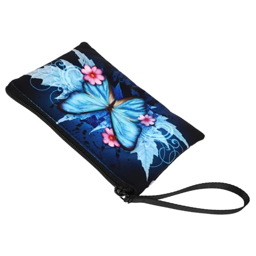 LIFKOME 1stück Schmetterlings-Muster Münzbörse Kompakte Geldbörse Strapazierfähigem Canvas Für Damen Für Geld Münzen Und Kleine Gegenstände von LIFKOME