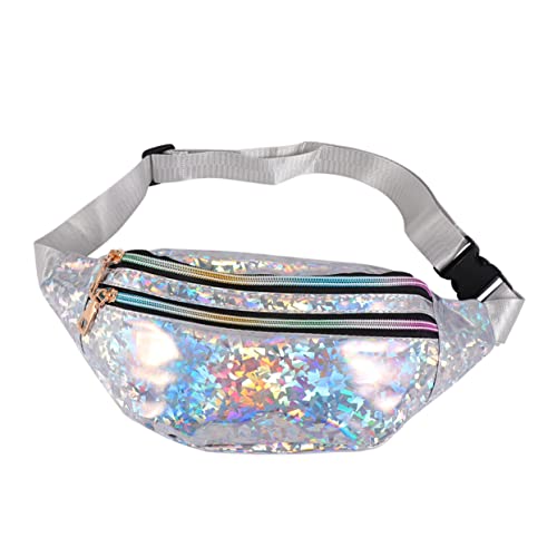 LIFKOME wasserdichte Hüfttasche Für Damen Wasserdichter Beutel Mit Reißverschluss Pailletten-hüfttasche Aus Strapazierfähigem Für Schlüssel Geldbörse Und Kosmetik von LIFKOME