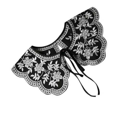 LIFKOME 1stück Vintage Embroidered Fake Collar Für Abnehmbares Für Shirts Blusen Und Kleider Elegant Und Vielseitig Einsetzbar Rundhals Design von LIFKOME