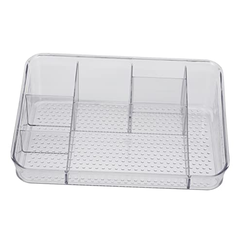 LIFKOME 1Stück Multifunktionale Kunststoff Organizer Box Für Schreibtisch Tabletop Speicherbehälter Für Kosmetik Und Kleinteile Für Wohnzimmer Und Büro Robuste Und Transparente von LIFKOME