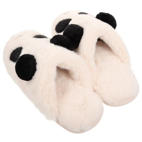 LIFKOME 1paar Panda Hausschuhe Für Damen Flauschige Warme Und Atmungsaktive Indoor-pantoffeln Mit Süßem Cartoon-design Für Gemütliche Abende Und Festliche Anlässe von LIFKOME