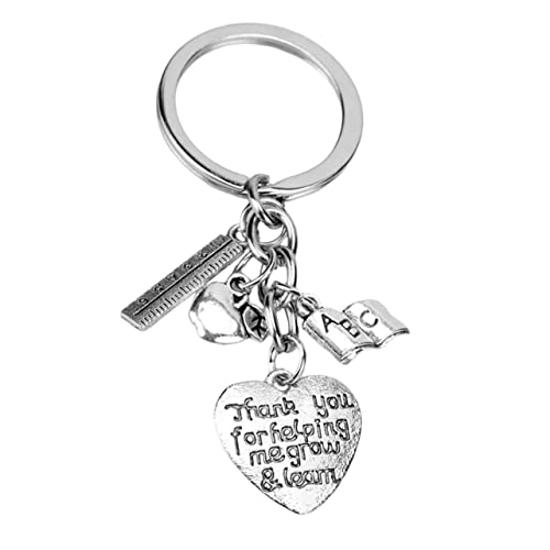 LIFKOME Kette Schlüsselanhänger Lehrertag Danke Ornament Edelstahl Schlüsselanhänger von LIFKOME