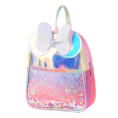 LIFKOME 1stück Bowknot Kindergarten Rucksack Mit Glitzer Langlebig Und Verstellbar Für Jungen Und Mädchen Farbenfrohe Schultasche Für Täglichen Gebrauch von LIFKOME