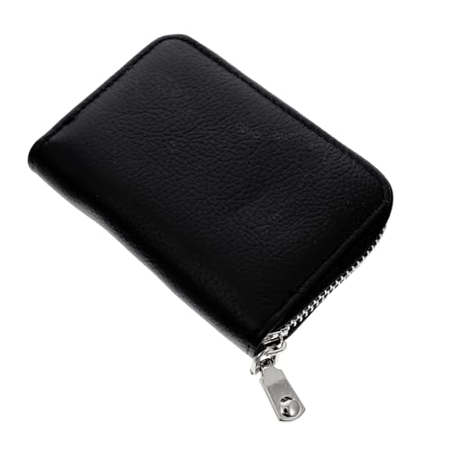 LIFKOME Echtleder Geldbörse Mit Kartenportemonnaie Und Wechselgeldbörse Für Bargeld Münzen Und Bankkarten Tragbare Brieftasche Für Ausweise Und Visitenkarten von LIFKOME