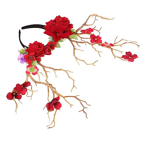 LIFKOME Einzigartiges Haarband Mit Hirschhorn-blume Elegantes Stirnband Für Frauen Dekorativer Kopfschmuck Im Wag-stil von LIFKOME
