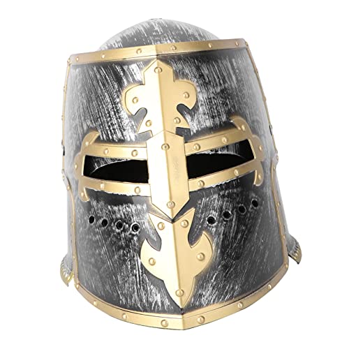 LIFKOME 1stk Krieger Helm Hut Römischer Gladiatorenhelm Cosplay Ochsenhornhut Hüte Maske Stütze Templer Helm Party Seltsamer Hut Soldatenhelm Mittelalterlicher Ritterhelm Pvc-kunststoff von LIFKOME