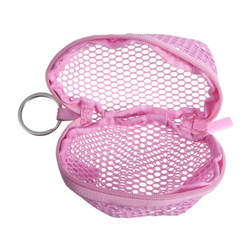 LIFKOME Kosmetiktasche Netz Aufbewahrung Tasche Für Damen Und Mädchen Tragbare Make up Organizer Mit Schlüsselanhänger Verschleißfest Kleiner Münztasche Für Reisen Und Partys von LIFKOME