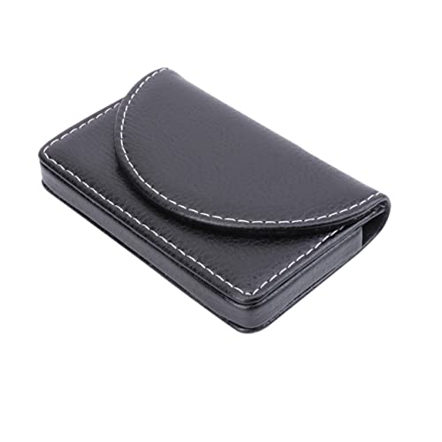 LIFKOME 1stück Pu Visitenkartenhalter Tragbare Und Elegante Kartenhülle Für Geschäfts Und Kreditkarten Schwarz Mit Einfachem Zugriff Und Stilvollem Design von LIFKOME