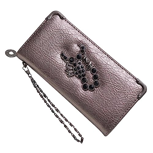LIFKOME 1stück Damen Lange Geldbörse Mit Handgelenk-Kette Modischer Handheld Bag Für Strass-Design Passend Für Plus Champagnerfarbe Zufälliger Stil von LIFKOME