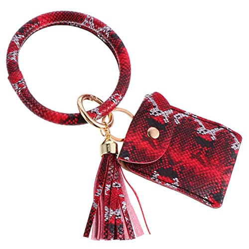 LIFKOME Schlüsselanhänger Münztasche Armbandanhänger Aus Pu Und Alligator Muster Wechseltasche Für Münzen Karten Kleinigkeiten von LIFKOME