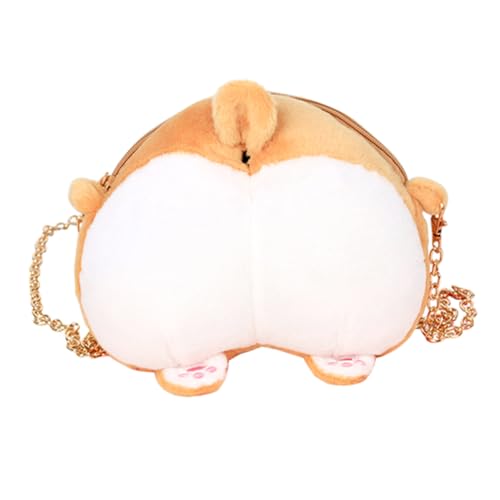 LIFKOME 1stück Plüsch Corgi Butt Umhängetasche Für Mädchen Lustige Weiche Crossbody Tasche Mit Viel Platz Für Schlüssel Münzen Und Kleine Kosmetikartikel Für Freizeit Und Reisen von LIFKOME