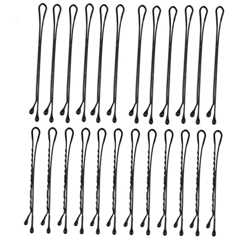 LIFKOME Metallhaarnadeln Aus Stahldraht Schwarze Haarspangen Flache Und Gewellte Bobby-haarnadeln Robuste Haar-accessoires Für Frauen Und Mädchen Wiederverwendbar Und Langlebig von LIFKOME