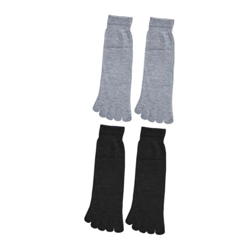 LIFKOME 2paare Kurze Zehensocken Baumwolle Für Damen Und Atmungsaktive Und Schweißabsorbierende Fünfzehige Socken Für Sport Und von LIFKOME