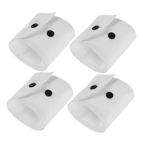 LIFKOME 2 Paar Abnehmbare Falsche Handmanschetten Mit Spitzenbesatz Elegante Weiße Ärmel Für Pullover Bluse Mantel von LIFKOME