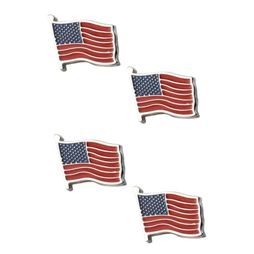LIFKOME 2 Paare American Flag Cufflinks für Herren Stilvolle Manschettenknöpfe mit Einzigartigem Design für Besondere Anlässe für Hemden und Anzüge von LIFKOME