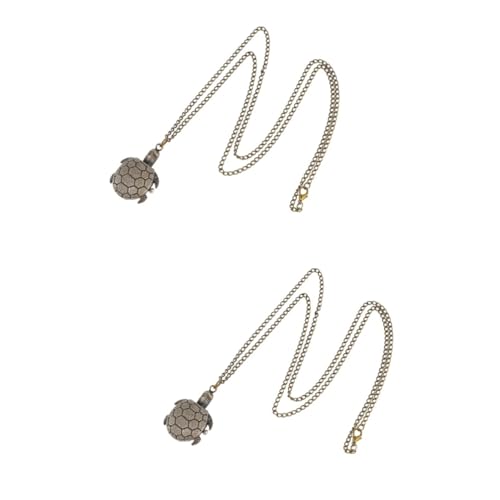 LIFKOME 2stücke Vintage Tortoise Taschenuhr Mit Kette Retro Pendeluhr Aus Dekorative Halskette Für Herren Und Damen Perfektes Für Freunde Und Familie LIFKOME 2stücke Vintage Tortoise Taschenuhr Mit Kette Retro Pendeluhr Aus Dekorative Halskette Für Herren Und Damen Perfektes Für Freunde Und Familie von LIFKOME