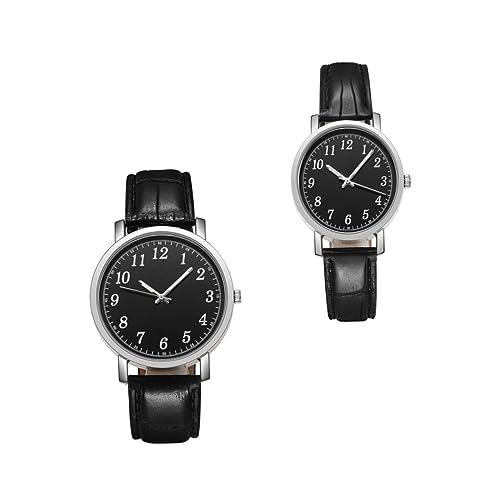 LIFKOME 2stücke Moderne Uhren Armbanduhr Einfache Uhr Kreative Uhren Aus Hochwertiger Legierung Und Mit Kratzfestem Und Präzisem Für Business Und Besondere Anlässe von LIFKOME