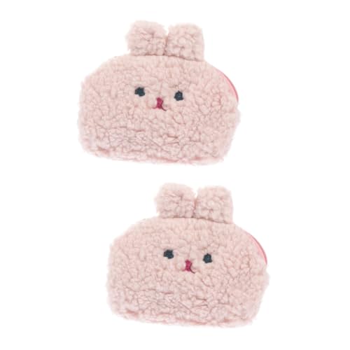 LIFKOME 2stücke Kleiner Niedlicher Kaninchen Geldbeutel Aus Baumwolle Weicher Münzbeutel Für Lippenstift Und Persönliche Gegenstände Für Reisen Schule Und Alltag Mit Praktischer von LIFKOME