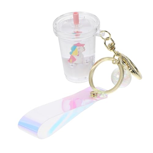 LIFKOME 2 Stück Schlüsselanhänger Haken Ringe Zarte Flüssigkeit Treibsand Obst Schlüssel Elegante Schlüssel Zubehör Für von LIFKOME