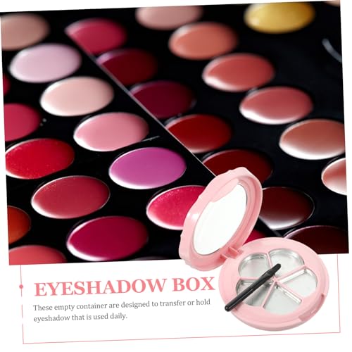 LIFKOME 2 Sätze Nachfüllbare Lippenstift und Lidschatten Box mit Pinsel Leere Make Up Dispenser Praktische DIY Kosmetikbehälter für Foundation für Reisen und Alltag Farbe von LIFKOME