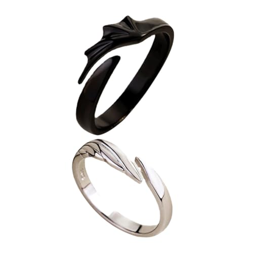 LIFKOME 2 Sets Zinklegierung Paar-matching-set Für Paarschmuck Schicke Fingerringe 2 Stück*2 von LIFKOME