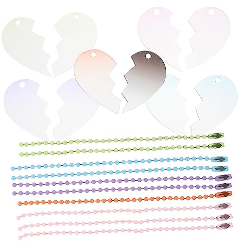 LIFKOME 2 Sätze Schlüsselanhänger Selber Machen Schlüsselanhängerrohlinge Aus Acryl Stern-schlüsselanhänger-rohlinge Aus Acryl Liebes-schlüsselanhänger Halter Handtaschenanhänger von LIFKOME