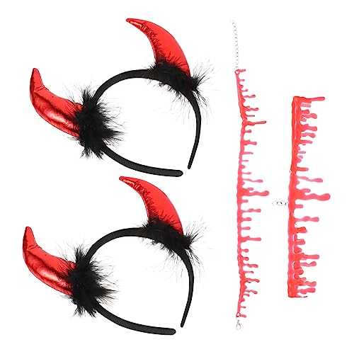 LIFKOME 2sätze Halloween Haar Zubehör Mit Halskette Cosplay Requisiten Für Kostümpartys Und Themenveranstaltungen Leicht Und Langlebig Für Und Geeignet von LIFKOME