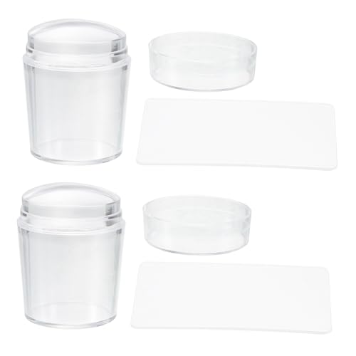 LIFKOME 2 Sätze Transparenter Nagelstempel mit Silikon stempelkissen und Schaber Maniküre Werkzeug für Präzises Stamping Leicht Handlich für DIY Nagelkunst und Gel Nägel LIFKOME 2 Sätze Transparenter Nagelstempel mit Silikon stempelkissen und Schaber Maniküre Werkzeug für Präzises Stamping Leicht Handlich für DIY Nagelkunst und Gel Nägel von LIFKOME