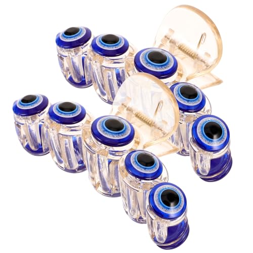 LIFKOME 2 Stck. Große Blaue Haar-klauenclips mit Evil Eyes Dekor Robustes Harzmaterial Schmerzfreie Haarklammern für Dickes und Dünnes Haar Modischer Haarschmuck für Frauen bei Alltag und von LIFKOME