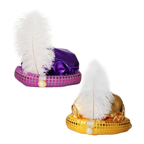 LIFKOME 2stücke -hüte Für Halloween Kostümpartys Glitzernde Cosplay-requisiten Für Erwachsene Und Mädchen Accessoires Für Maskeraden Und Bühnenauftritte von LIFKOME