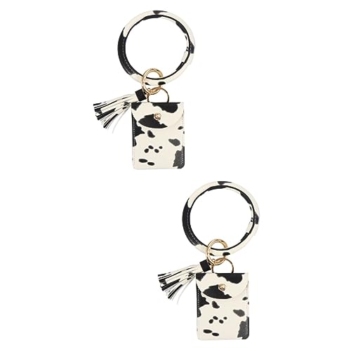 LIFKOME 2 Pcs Keychain Armreif Geldbörse Pu Schlüssel Geldbörse Armband Armband Lagerung Für Schlüssel Karten von LIFKOME