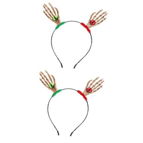 LIFKOME 2 Stücke Halloween Augapfel Party Stirnband Horror Schädel Floral Kopfstück Tag Toten Kopfschmuck Für Mädchen von LIFKOME