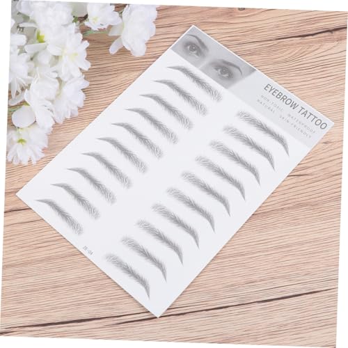 LIFKOME 2 Stück Augenbrauen Aufkleber Haarähnliche Künstliche Augenbrauen Transfersticker Einfaches Anbringen Natürliches Aussehen Für Männer und Frauen mit Dünnen oder Hellen Brauen von LIFKOME