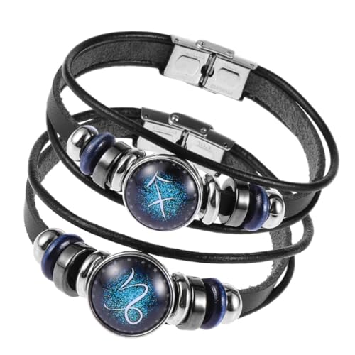 LIFKOME 2 Stück Beaded Bracelet mit Edelstahlverschluss für Frauen und Männer Handgefertigtes Armband mit Trendige Schmuckstücke für von LIFKOME