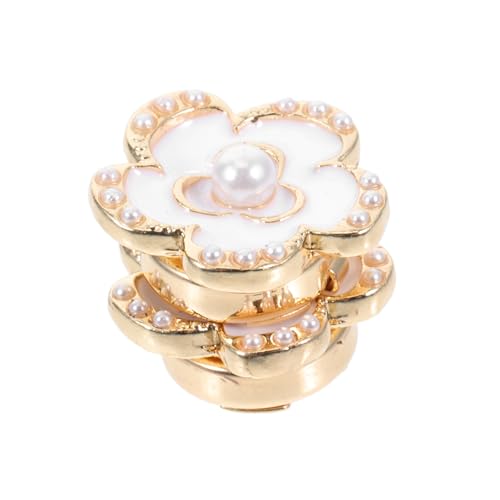 LIFKOME 2 Stück Damen Manschettenknöpfe Blütenform Knopfclips Legierung für Hemden und Kleider Stilvolle Schmuckaccessoires für Formelle und Lässige Anlässe von LIFKOME