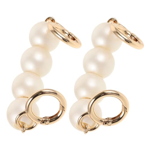 LIFKOME 2 Stück Damen-tasche Mit Perlenkette Verlängerung Der Umhängetasche Damentaschenriemenkette Taschenkette Handtaschenriemen Diy Taschenzubehör Handtasche Kette Rucksackkette Eisen von LIFKOME